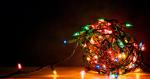 Hình nền a tangle of Christmas lights