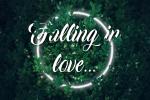 hiệu ứng chữ Dark Green Typography - Falling in love...