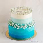 Hình ảnh những mẫu bánh sinh nhật màu xanh, xanh dương, xanh ngọc đẹp nhất - 17
