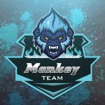 Những mẫu logo team, logo game phong cách Mascot cực chất - Monkey Logo