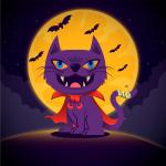 Tải ngay bộ Avatar, hình nền Halloween Mèo đen cực dễ thương - 18
