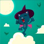 Tải ngay bộ Avatar, hình nền Halloween Mèo đen cực dễ thương - 9