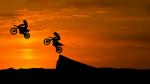 Motorcyclist, silhouettes, trick -Hình 63