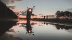 motorcycle, sunset, reflection -Hình 74