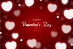 Thiệp valentine với những trái tim phát sáng đẹp lung linh, và vô cùng lãng mạn
