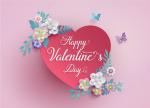 Thiệp valentine hình trái tim, cùng những hình ảnh hoa bướm tuyệt đẹp
