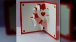 Thiệp valentind handmade với hình ảnh những trái tim sắc màu từ nhỏ tới lớn tuyệt đẹp và độc đáo

