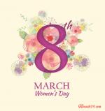 Thiệp chúc mừng ngày Quốc tế phụ nữ Việt Nam - Mẫu thiệp 1
