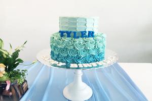Hình ảnh những mẫu bánh sinh nhật màu xanh, xanh dương, xanh ngọc đẹp nhất